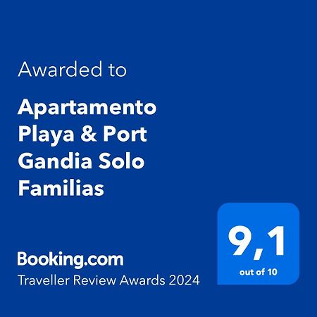 Apartamento Playa & Port Gandia Solo Familias Ngoại thất bức ảnh